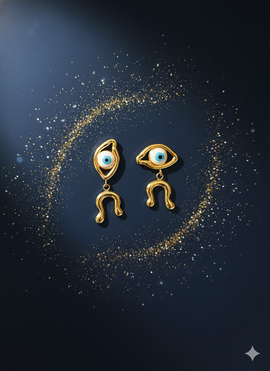 Aretes evil eye