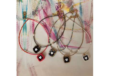 Beaded choker